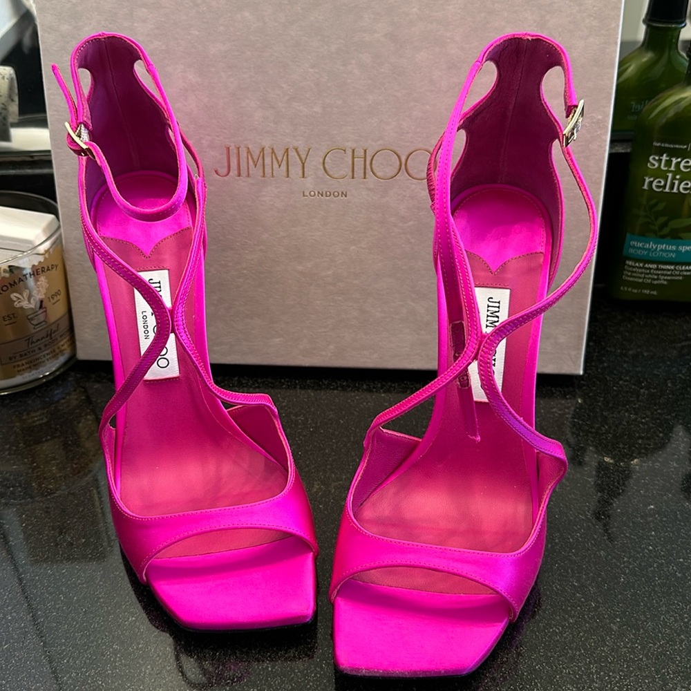 Jimmy Choo Azia 110 Size 41 Fuchsia